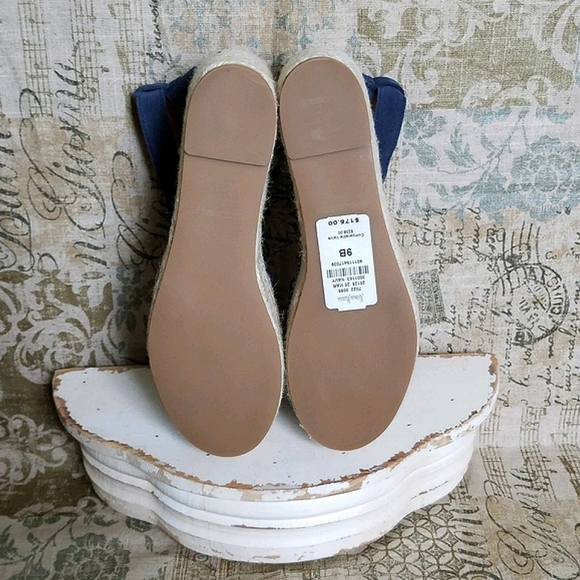 Neiman Marcus Navy Blue Espadrilles - Picture 3 of 6